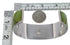 Silver Southwestern Turquoise Well-Built Cuff Bracelet CX49894